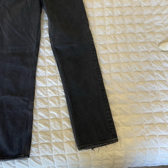 Abercrombie & Fitch black 90’s straight overlap button closure - Picture 5 of 11